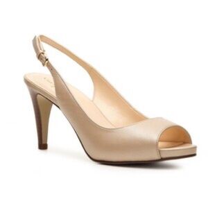 Cole Haan Margot Slingback Soft Gold women’s heels size 6.5